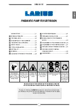 Предварительный просмотр 3 страницы Larius GHIBLI 24:1 DE Operating And Maintenance Instruction Manual