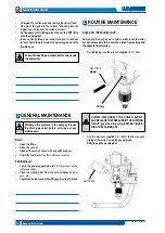 Preview for 22 page of Larius New Excalibur Operating And Maintenance Instruction Manual