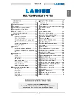 Preview for 3 page of Larius NOVA MIX 2K Operating And Maintenance Instruction Manual