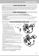 Preview for 11 page of Lark SKIMMERPLUS SFX1000 Owner'S Manual