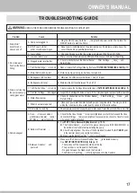 Preview for 17 page of Lark SKIMMERPLUS SFX1000 Owner'S Manual