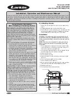 Larkin XRAE Installation, Operation And Maintenance Manual preview