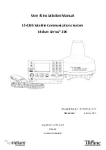 Предварительный просмотр 1 страницы Lars Thrane Iridium Certus 200 User & Installation Manual