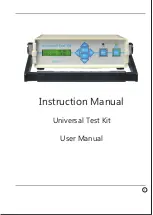 Larsen & Toubro Universal Test Kit Instruction Manual предпросмотр