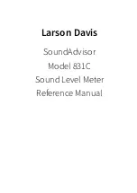 Larson Davis 831C-FFT Reference Manual preview