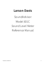 Larson Davis SoundAdvisor Reference Manual предпросмотр