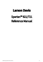 Preview for 1 page of Larson Davis Spartan 821 Reference Manual