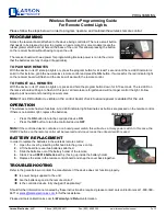 Предварительный просмотр 3 страницы Larson Electronics 9200-RL-LED-S-SCM-WR Instruction Manual