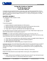 Предварительный просмотр 1 страницы Larson Electronics ALU-TP-58-PHRT Instruction Manual