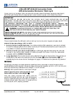 Preview for 1 page of Larson Electronics AML-LED-WP40-M-22C Instruction Manual