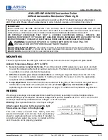 Предварительный просмотр 1 страницы Larson Electronics AML-LED-WP40-M-22C Instruction Manual