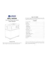 Preview for 1 page of Larson Electronics BPLI-400W User Manual