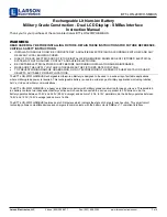 Предварительный просмотр 1 страницы Larson Electronics BTT-LON-207WH-SMBUS Instruction Manual