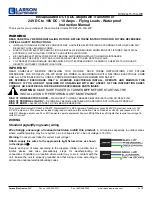 Preview for 1 page of Larson Electronics DCP-24-16-10A-WP Series Instruction Manual