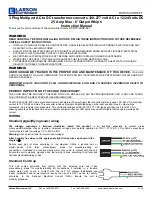 Preview for 1 page of Larson Electronics DCP-25-3XDP-6FT Instruction Manual