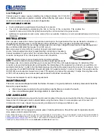 Предварительный просмотр 2 страницы Larson Electronics DCP-25-3XDP-6FT Instruction Manual