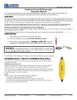 Preview for 1 page of Larson Electronics EHL-LED-120X12V-XGFI Series Instruction Manual