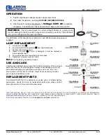 Предварительный просмотр 3 страницы Larson Electronics EHL-LED-240X12V-50 Instruction Manual