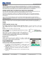 Preview for 2 page of Larson Electronics EHL-LED-7W-25-1523 Instruction Manual