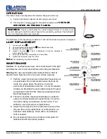 Preview for 3 page of Larson Electronics EHL-LED-7W-25-1523 Instruction Manual