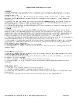 Preview for 2 page of Larson Electronics EPCO-20A Series Installation, Operation & Maintenance Data Sheet