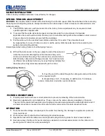 Предварительный просмотр 4 страницы Larson Electronics EPL-20W-HID-X12V-25-HR Instruction Manual