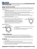 Предварительный просмотр 7 страницы Larson Electronics EPL-20W-HID-X12V-347V-GR50 Instruction Manual