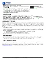 Предварительный просмотр 3 страницы Larson Electronics EPL-50W-120x12-50 Instruction Manual