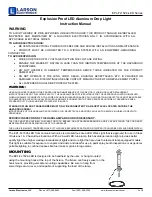 Preview for 1 page of Larson Electronics EPL-FL1524-LED Series Instruction Manual