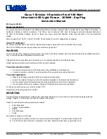 Preview for 1 page of Larson Electronics EPL-HB-100LED-RT-UVA-20C-EPP Instruction Manual