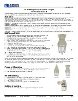 Preview for 1 page of Larson Electronics EPL-LED10W Instruction Manual