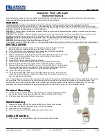 Larson Electronics EPL-LED30W Instruction Manual предпросмотр