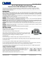 Larson Electronics EPL-LP-70W-LED-WALL Instruction Manual предпросмотр