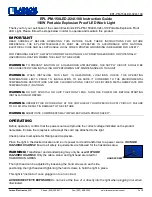 Preview for 1 page of Larson Electronics EPL-PM-150LED-X24I-100 Instruction Manual