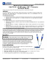 Preview for 1 page of Larson Electronics EPL-SL-2-LED-ITG-M2 Instruction Manual