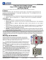 Preview for 1 page of Larson Electronics EPL-SW Series Instruction Manual