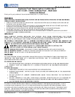 Preview for 1 page of Larson Electronics EPL-TL-1X10W-C-DF-PA Instruction Manual