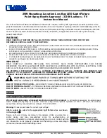 Preview for 1 page of Larson Electronics EPLC2-LB-25LED-RT Instruction Manual