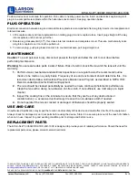 Preview for 2 page of Larson Electronics EPLX-SL-PT-3X80W.RD2-TRC-20X-100C Instruction Manual