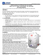 Preview for 1 page of Larson Electronics EPNFDS-MTS-200A-3P Instruction Manual