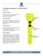 Preview for 1 page of Larson Electronics EXP-LED-FX2-2M Installation & Operation