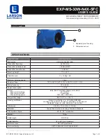 Предварительный просмотр 1 страницы Larson Electronics EXP-MS-30W-N4X-SFC User Manual