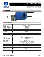 Предварительный просмотр 1 страницы Larson Electronics EXP-MS-30W-N4X User Manual