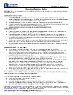 Preview for 3 page of Larson Electronics FRL-EMX-18-90W-FUVC-KT Instruction Manual