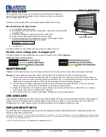 Preview for 2 page of Larson Electronics GAU-LTL-500W-LED-IR Instruction Manual