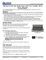 Preview for 1 page of Larson Electronics GAU-WP-500LTL-LED-WG-DNMS Instruction Manual