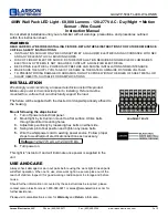 Предварительный просмотр 1 страницы Larson Electronics GAU-WP-500LTL-LED-WG-DNMS Instruction Manual