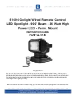 Предварительный просмотр 1 страницы Larson Electronics Golight 51494 Instruction Manual