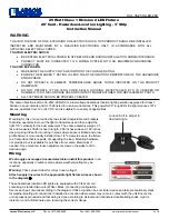 Larson Electronics HAL-36-25W-LED-20C Instruction Manual preview