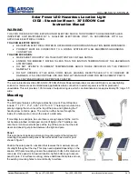 Preview for 1 page of Larson Electronics HAL-LED-SOL12-STCHN.25 Instruction Manual